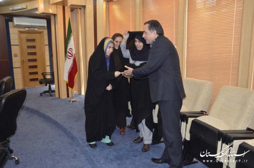 مراسم جشن میلاد حضرت معصومه(س) برای دختران پرسنل استانداری برگزارشد
