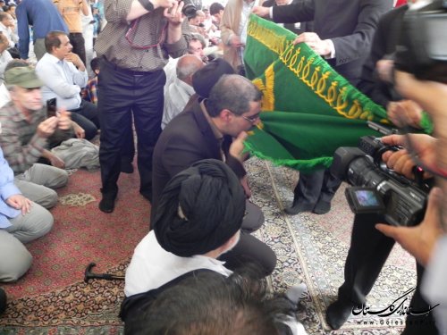 پرچم سبز امام رضا (ع) وارد مینودشت شد