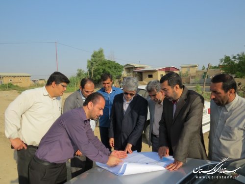 بازدید میدانی فرماندار شهرستان آق قلا از مراتع روستای یلمه سالیان