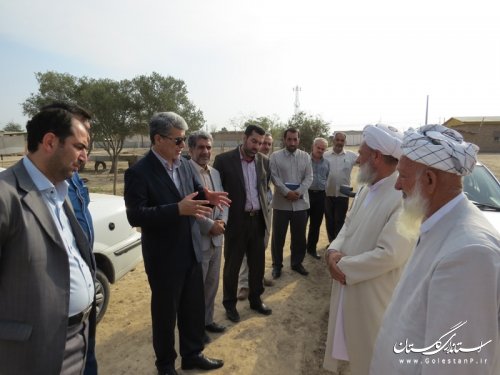 بازدید میدانی فرماندار شهرستان آق قلا از مراتع روستای یلمه سالیان