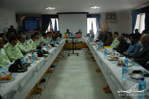 برگزاری کارگروه پیشگیری از سرقت در شرکت آب وفاضلاب استان گلستان 