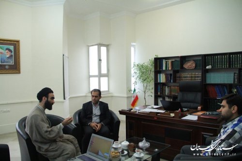 دیدار ناظر جشنواره پویانمایی رضوی با فرماندار گرگان