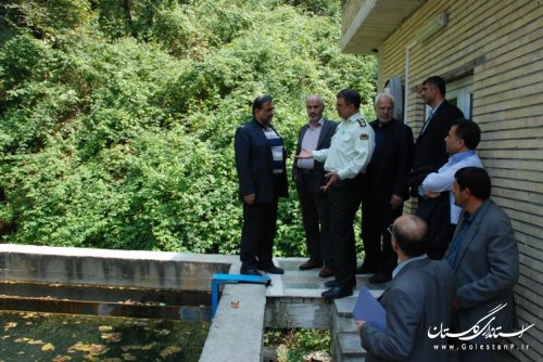 بازدید اعضای کارگروه پیشگیری از سرقت از تصفیه خانه آب شرب النگدره گرگان