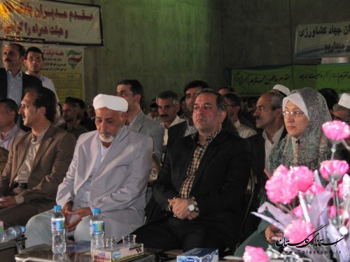 آیین افتتاح متمرکز 19 پروژه عمرانی، تولیدی و اشتغالزایی شهرستان ترکمن