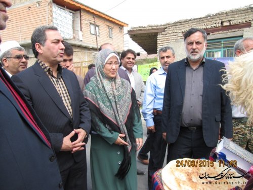 آیین افتتاح متمرکز 19 پروژه عمرانی، تولیدی و اشتغالزایی شهرستان ترکمن