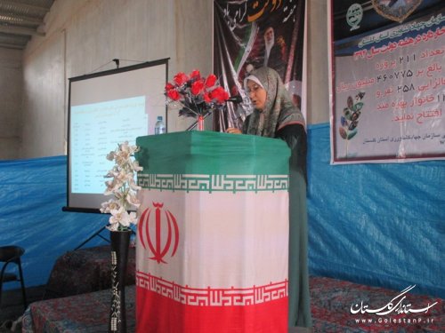 آیین افتتاح متمرکز 19 پروژه عمرانی، تولیدی و اشتغالزایی شهرستان ترکمن