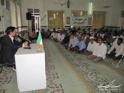 فرماندار ویژه گنبد کاووس با مردم روستای سارلی سفلی دیدار کرد