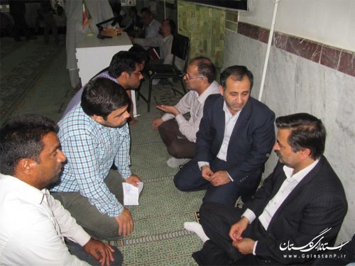 فرماندار ویژه گنبد کاووس با مردم روستای سارلی سفلی دیدار کرد