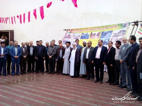 طرح های عمرانی فاضل آبادافتتاح وکلنگ زنی شد