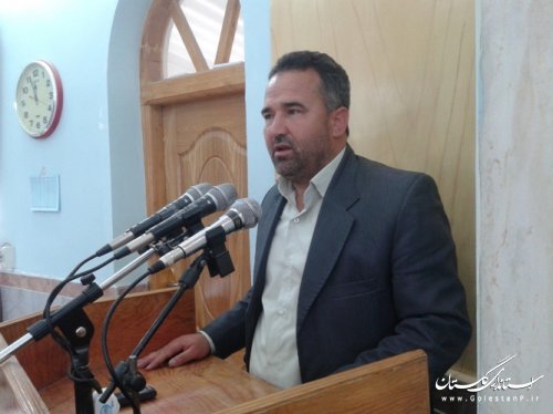 حضور فرماندار مراوه تپه در نماز عبادی سیاسی جمعه