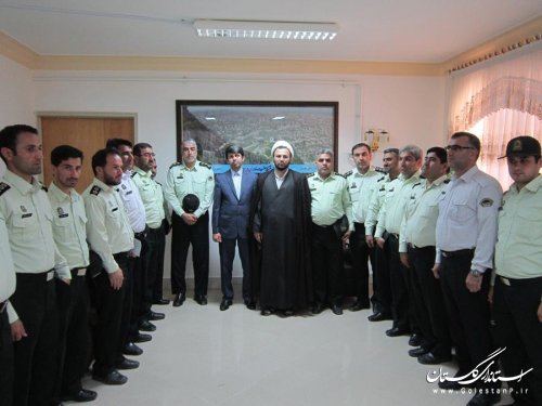 دیدار پرسنل و فرمانده انتظامی شهرستان با فرماندار کلاله