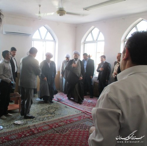 دیدار معاون فرماندار ترکمن با امام جمعه شهرستان