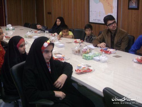 دیدار مسئول و جمعی از اعضای فعال کانون پرورش فکری رامیان با فرماندار