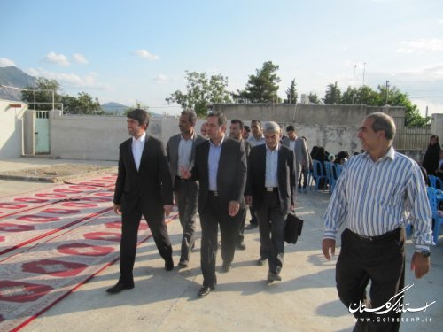 با حضور معاون استاندار یک باب خانه عالم در روستای حاج علی اسلامی کلاله افتتاح شد