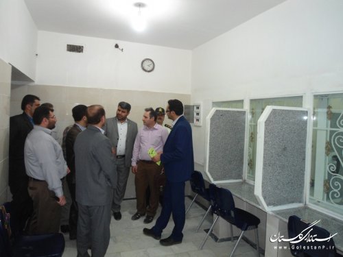 بازدید فرماندار و اعضای ستاد پیشگیری از وقوع جرم رامیان از زندان گنبد کاووس