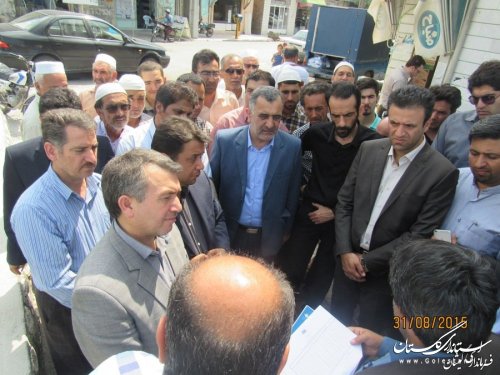 بازدید رئیس سازمان مدیریت وبرنامه ریزی استان از پروژه های شهرستان گمیشان