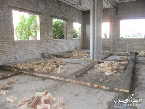 بازدید سرزده فرماندار کلاله از فاز 2 بیمارستان رسول اکرم (ص)