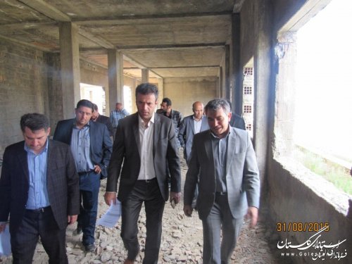 بازدید رئیس سازمان مدیریت وبرنامه ریزی استان از پروژه های شهرستان گمیشان