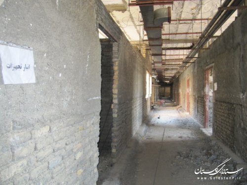 بازدید سرزده فرماندار کلاله از فاز 2 بیمارستان رسول اکرم (ص)