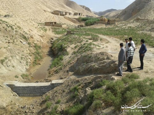 بازدید بخشدار مرکزی کلاله از طرح های عمرانی روستای گچی سوی بالا