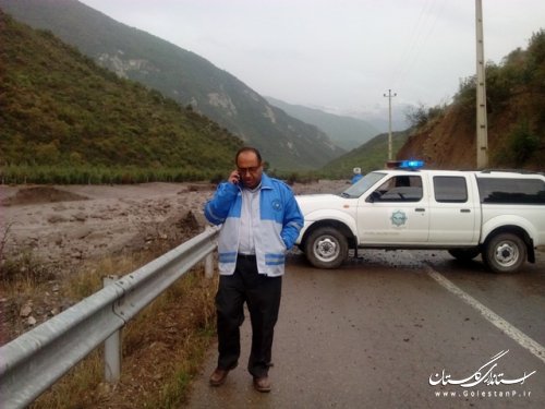 وقوع سیل دردهنه محمدآباد کتول