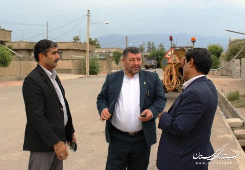 بازدید فرماندار آزادشهر از پروژهای عمرانی شهرداری نگین شهر