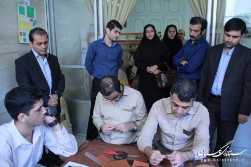 بازدید فرماندار گرگان از مرکز جامع توانبخشی و حرفه آموزی بهکوش ویژه کم توانان ذهنی