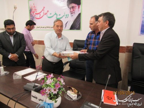 تعاونگران،اتحادیه ها و نماینده اتاق تعاون شهرستان با فرماندار گمیشان دیدار کرد