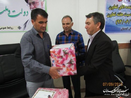 تعاونگران،اتحادیه ها و نماینده اتاق تعاون شهرستان با فرماندار گمیشان دیدار کرد