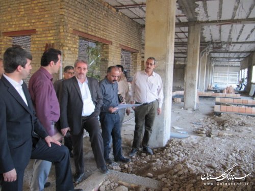 بازدید معاون دانشگاه علوم پزشکی استان از فاز 2 بیمارستان کلاله