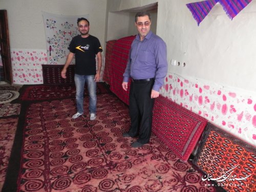بازدید فرماندار مینودشت از کلبه توریستی روستای زنگلاب در مینودشت