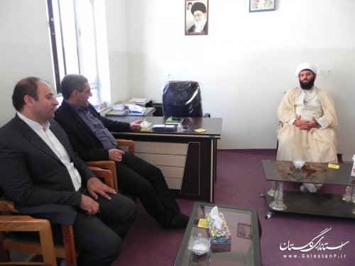 دیدار فرماندار مینودشت با امام جمعه بخش کوهسارات