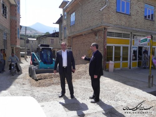 بازدید فرماندار مینودشت از بخشداری کوهسارات