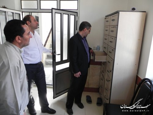 بازدید فرماندار مینودشت از بخشداری کوهسارات