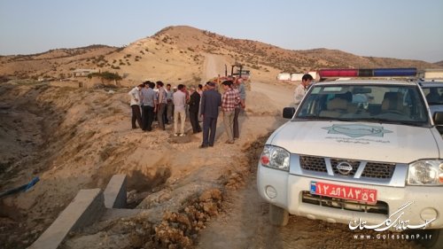 بازدید فرماندار از مناطق سیل زده بخش گلیداغ