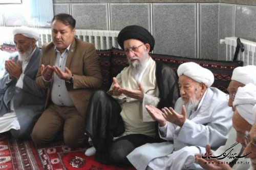 مراسم عمامه گذاری طلاب حوزه علمیه عرفانی مراوه تپه با حضور آیت الله نورمفیدی