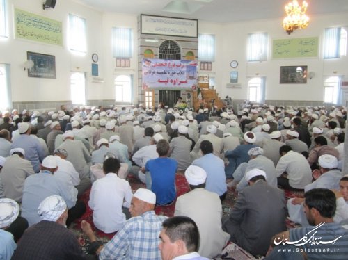 مراسم عمامه گذاری طلاب حوزه علمیه عرفانی مراوه تپه با حضور آیت الله نورمفیدی