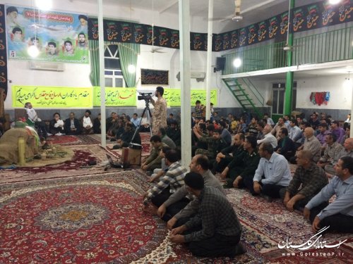 شرکت فرماندار مینودشت در یادواره شهدای روستای جنگلده بالا