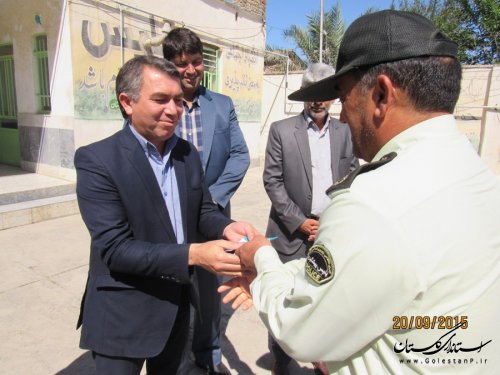 بازدید فرماندار گمیشان از فرماندهی انتظامی بخش گلدشت 