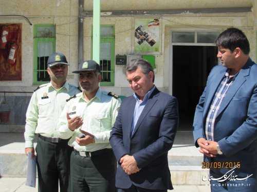بازدید فرماندار گمیشان از فرماندهی انتظامی بخش گلدشت 