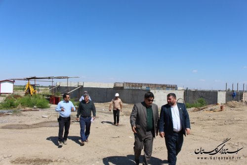 بازدید فرماندار از تصفیه خانه شهرستان آزادشهر