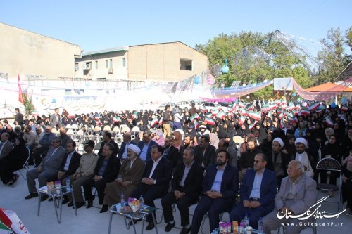 نواختن زنگ بازگشایی مدارس با حضور فرماندار شهرستان گرگان