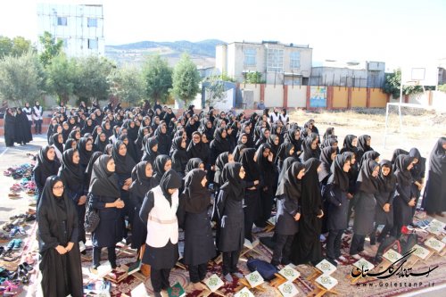 نواختن زنگ مهر و مقاومت در مدارس شهرستان آزادشهر