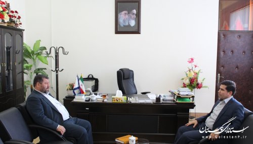 نشست فرماندار با ریاست دانشگاه آزاد واحد آزادشهر در آغاز سال تحصیلی