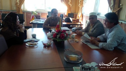 دیدار اعضای کانون بازنشستگان فرهنگی شهرستان با معاون فرماندار ترکمن 