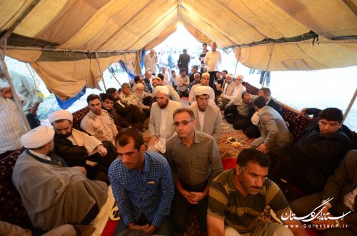 دیدار استاندار گلستان با خانواده جان باختگان حادثه «منا» در بندرترکمن و گمیشان
