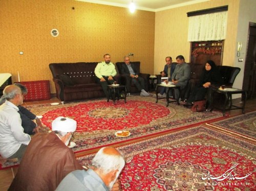 دیدار فرماندار کردکوی با خانواده های معظم شاهد، جانباز و آزادگان