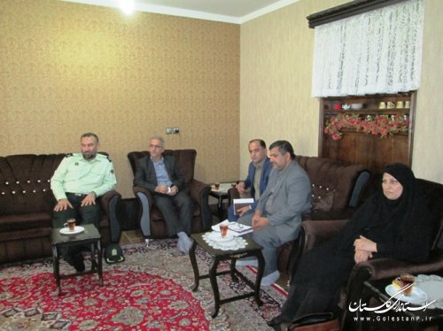 دیدار فرماندار کردکوی با خانواده های معظم شاهد، جانباز و آزادگان