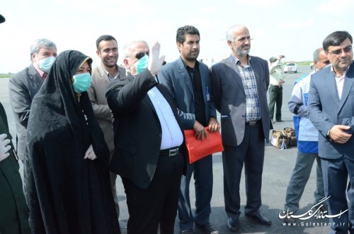 استقبال استاندار از زائران گلستانی بیت الله الحرام