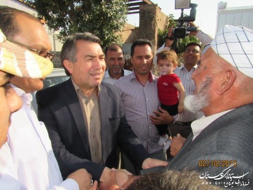 حضور فرماندار گمیشان در استقبال مردم گمیشان از حجاج شهرستان 